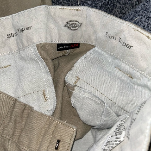 Dickies Flex Slim Taper Pants in Black and Tan - Picture 3 of 8